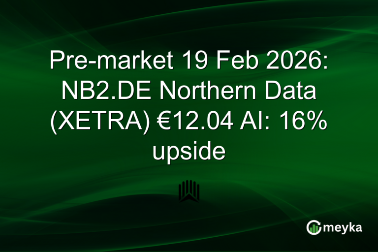 Pre-market 19 Feb 2026: NB2.DE Northern Data (XETRA) €12.04 AI: 16% upside