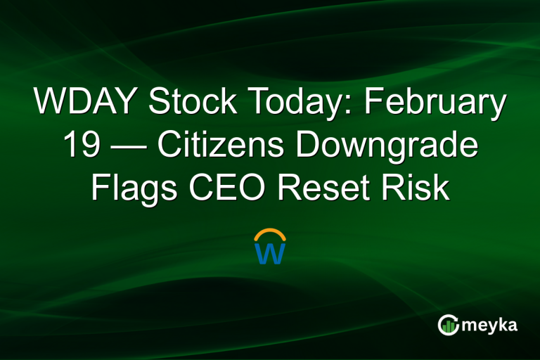 WDAY Stock Today: February 19 — Citizens Downgrade Flags CEO Reset Risk