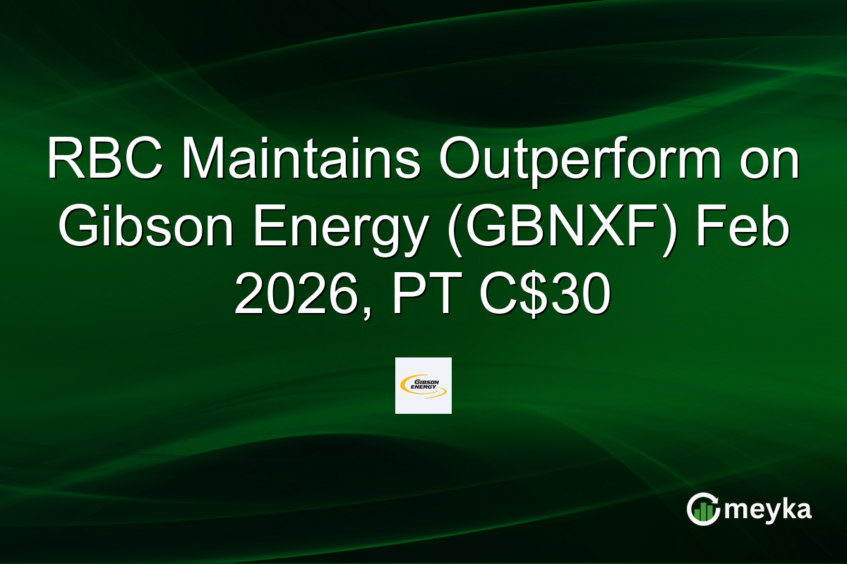 RBC Maintains Outperform on Gibson Energy (GBNXF) Feb 2026, PT C$30