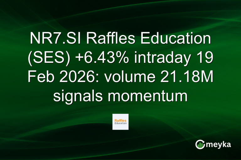 NR7.SI Raffles Education (SES) +6.43% intraday 19 Feb 2026: volume 21.18M signals momentum