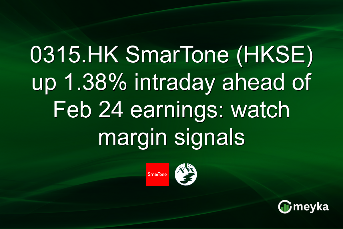 0315.HK SmarTone (HKSE) up 1.38% intraday ahead of Feb 24 earnings: watch margin signals