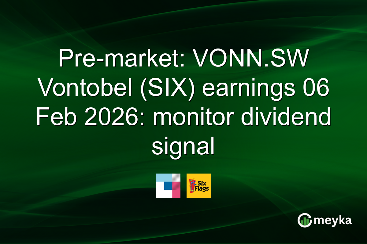 Pre-market: VONN.SW Vontobel (SIX) earnings 06 Feb 2026: monitor dividend signal