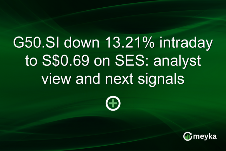 G50.SI down 13.21% intraday to S$0.69 on SES: analyst view and next signals