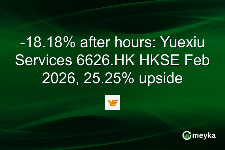 -18.18% after hours: Yuexiu Services 6626.HK HKSE Feb 2026, 25.25% upside