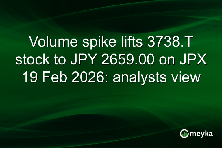 Volume spike lifts 3738.T stock to JPY 2659.00 on JPX 19 Feb 2026: analysts view