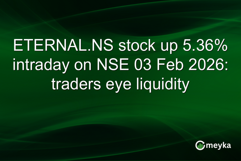 ETERNAL.NS stock up 5.36% intraday on NSE 03 Feb 2026: traders eye liquidity