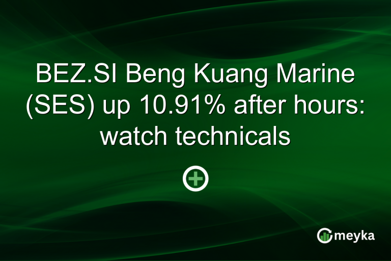 BEZ.SI Beng Kuang Marine (SES) up 10.91% after hours: watch technicals