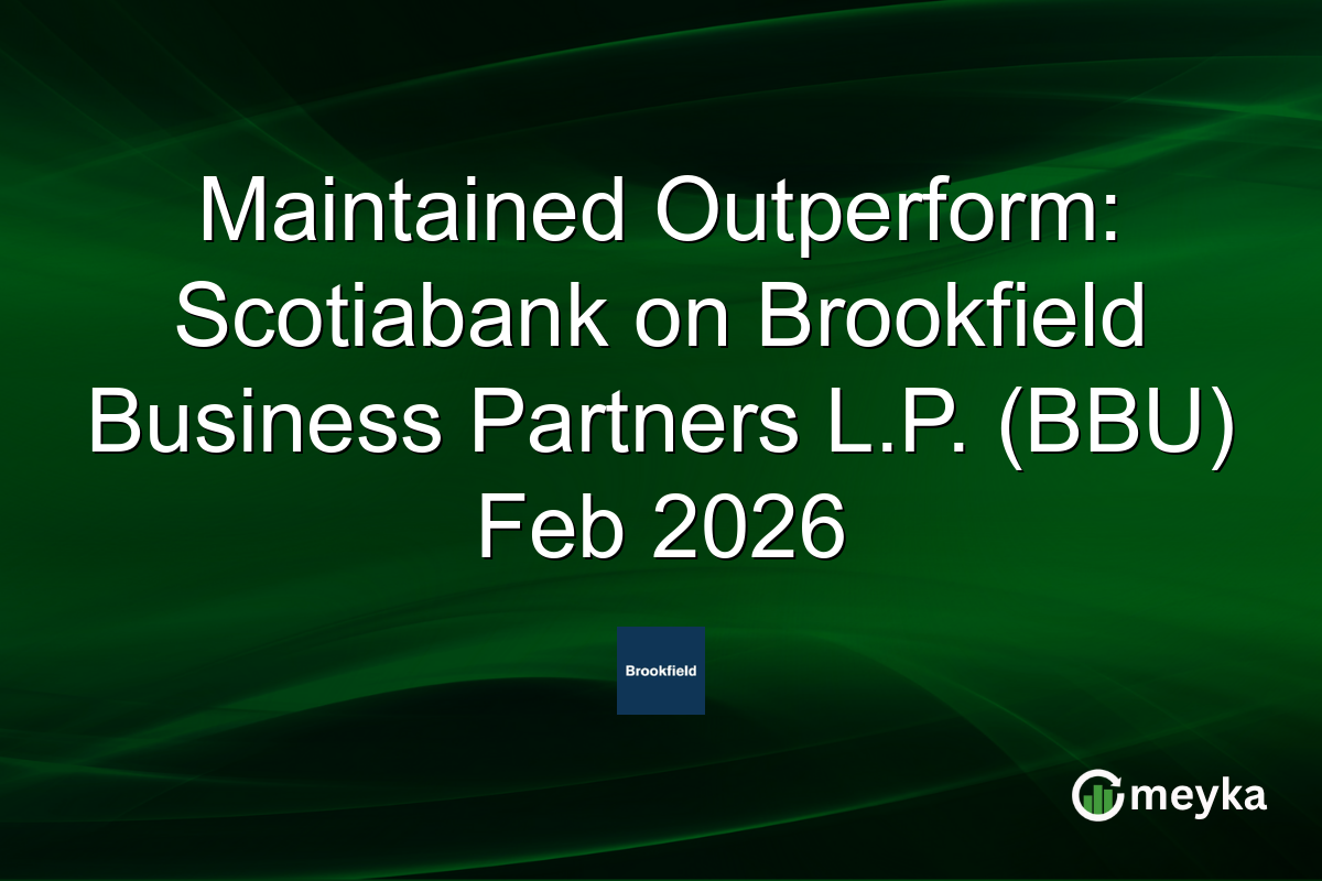 Maintained Outperform: Scotiabank on Brookfield Business Partners L.P. (BBU) Feb 2026