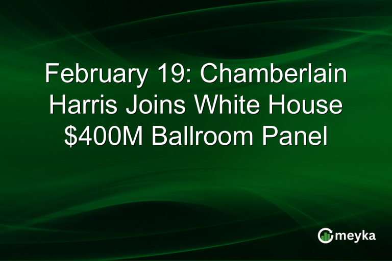 February 19: Chamberlain Harris Joins White House $400M Ballroom Panel