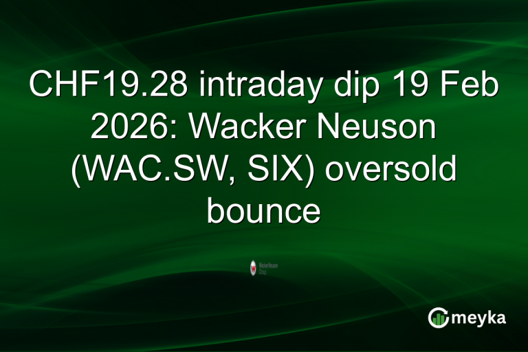 CHF19.28 intraday dip 19 Feb 2026: Wacker Neuson (WAC.SW, SIX) oversold bounce