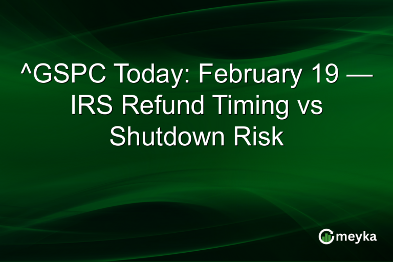 ^GSPC Today: February 19 — IRS Refund Timing vs Shutdown Risk