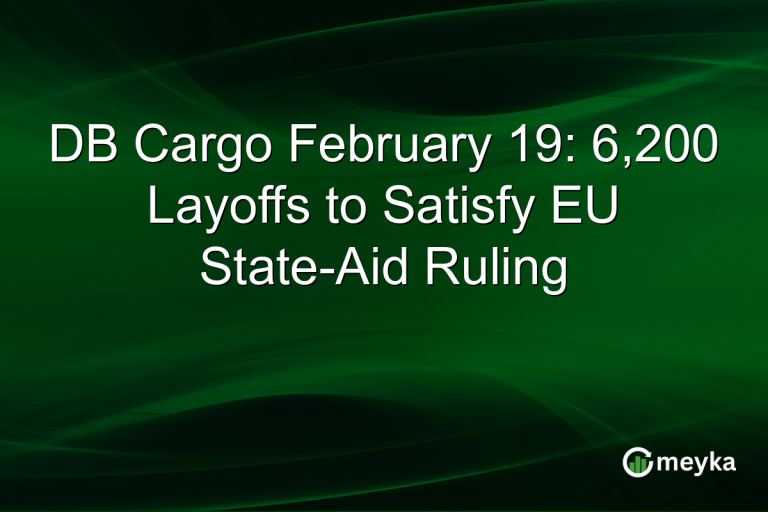 DB Cargo February 19: 6,200 Layoffs to Satisfy EU State-Aid Ruling