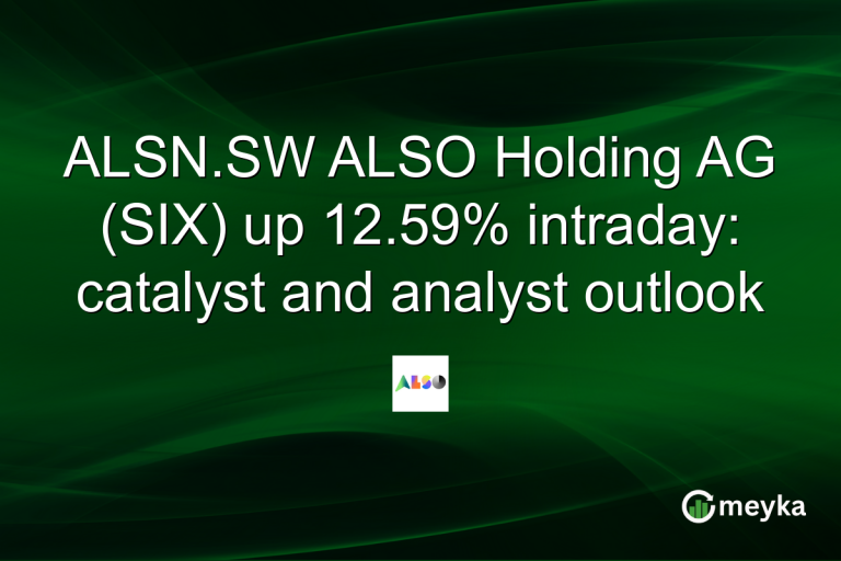 ALSN.SW ALSO Holding AG (SIX) up 12.59% intraday: catalyst and analyst outlook