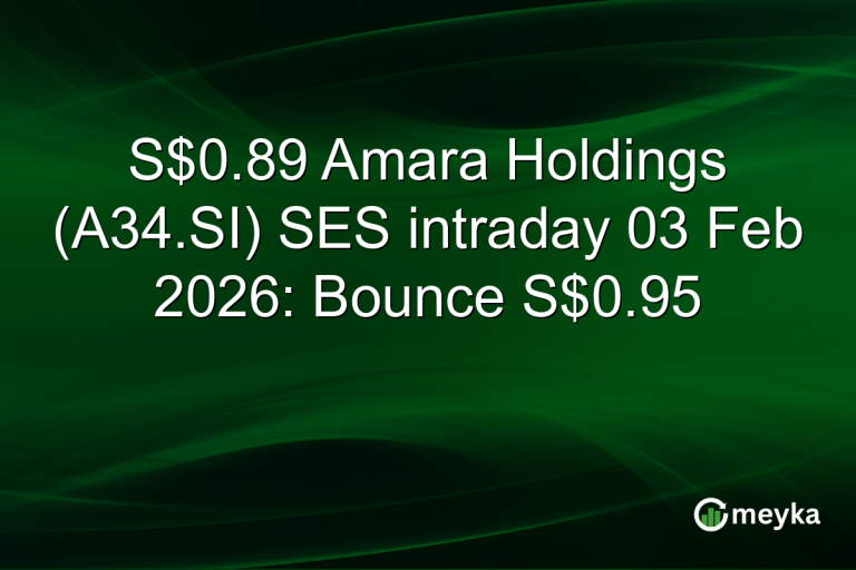 S$0.89 Amara Holdings (A34.SI) SES intraday 03 Feb 2026: Bounce S$0.95