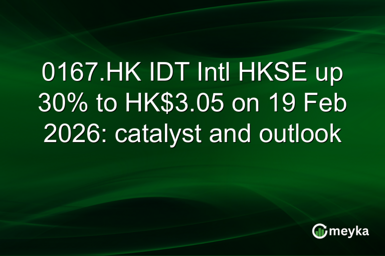 0167.HK IDT Intl HKSE up 30% to HK$3.05 on 19 Feb 2026: catalyst and outlook