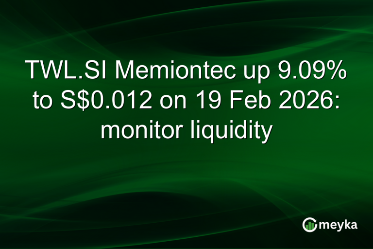 TWL.SI Memiontec up 9.09% to S$0.012 on 19 Feb 2026: monitor liquidity