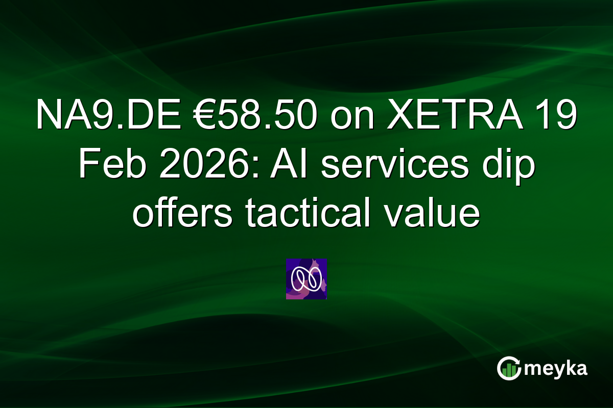 NA9.DE €58.50 on XETRA 19 Feb 2026: AI services dip offers tactical value