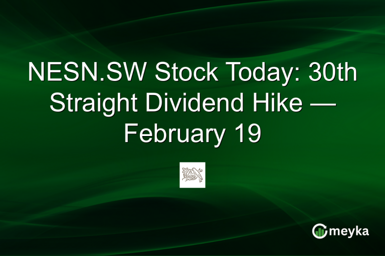 NESN.SW Stock Today: 30th Straight Dividend Hike — February 19