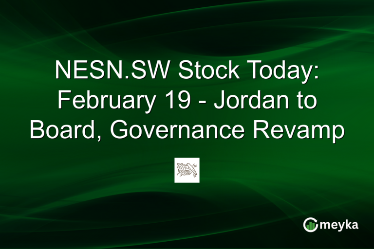 NESN.SW Stock Today: February 19 - Jordan to Board, Governance Revamp