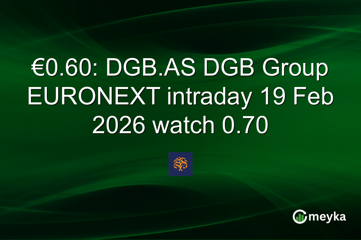 €0.60: DGB.AS DGB Group EURONEXT intraday 19 Feb 2026 watch 0.70
