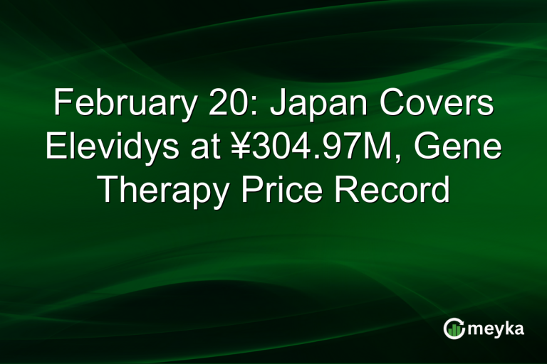 February 20: Japan Covers Elevidys at ¥304.97M, Gene Therapy Price Record