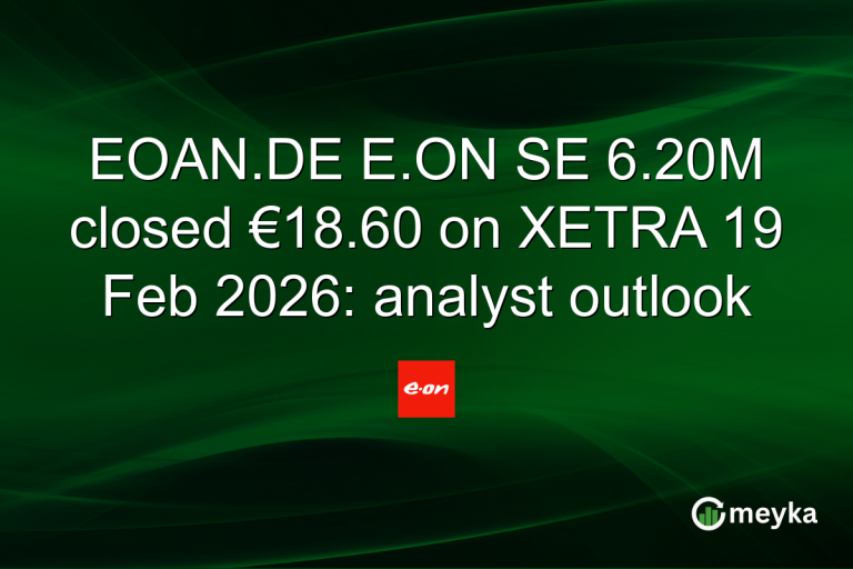 EOAN.DE E.ON SE 6.20M closed €18.60 on XETRA 19 Feb 2026: analyst outlook
