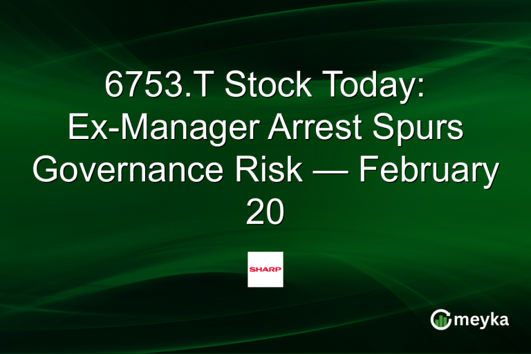 6753.T Stock Today: Ex-Manager Arrest Spurs Governance Risk — February 20