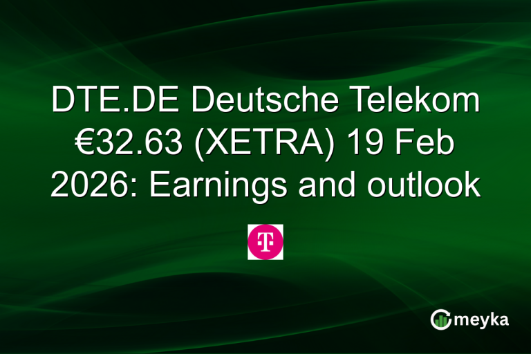 DTE.DE Deutsche Telekom €32.63 (XETRA) 19 Feb 2026: Earnings and outlook