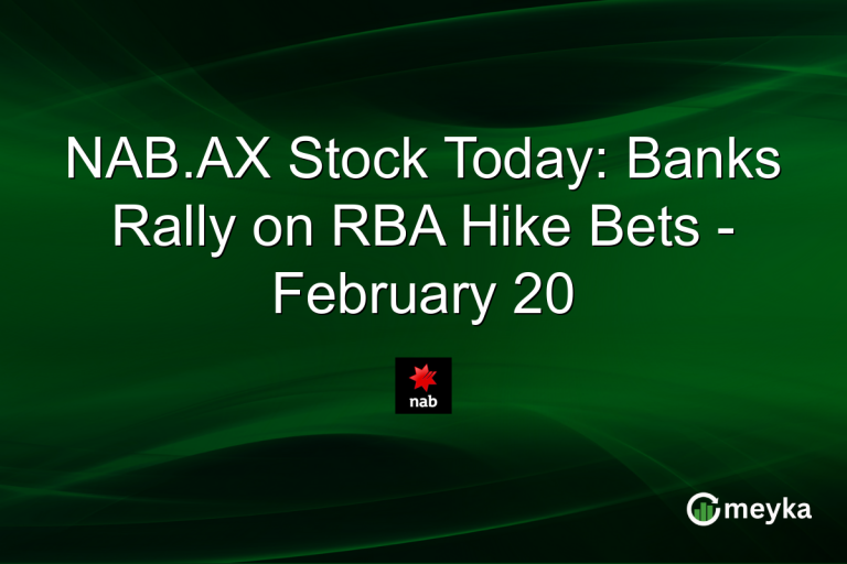 NAB.AX Stock Today: Banks Rally on RBA Hike Bets - February 20