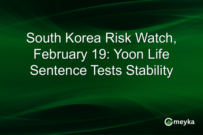 South Korea Risk Watch, February 19: Yoon Life Sentence Tests Stability