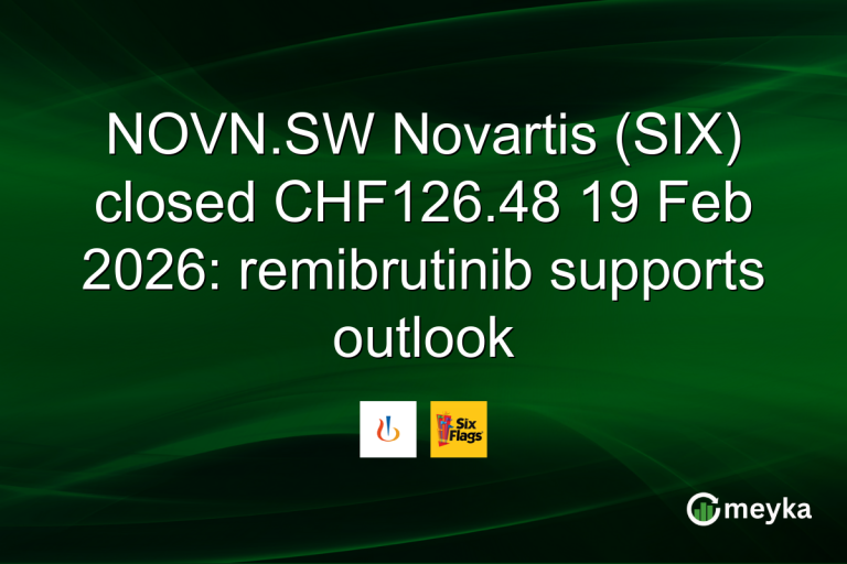 NOVN.SW Novartis (SIX) closed CHF126.48 19 Feb 2026: remibrutinib supports outlook