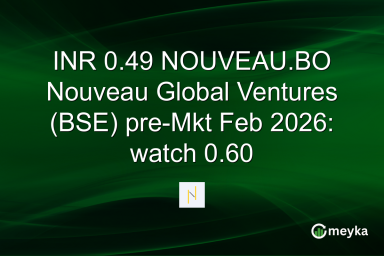 INR 0.49 NOUVEAU.BO Nouveau Global Ventures (BSE) pre-Mkt Feb 2026: watch 0.60
