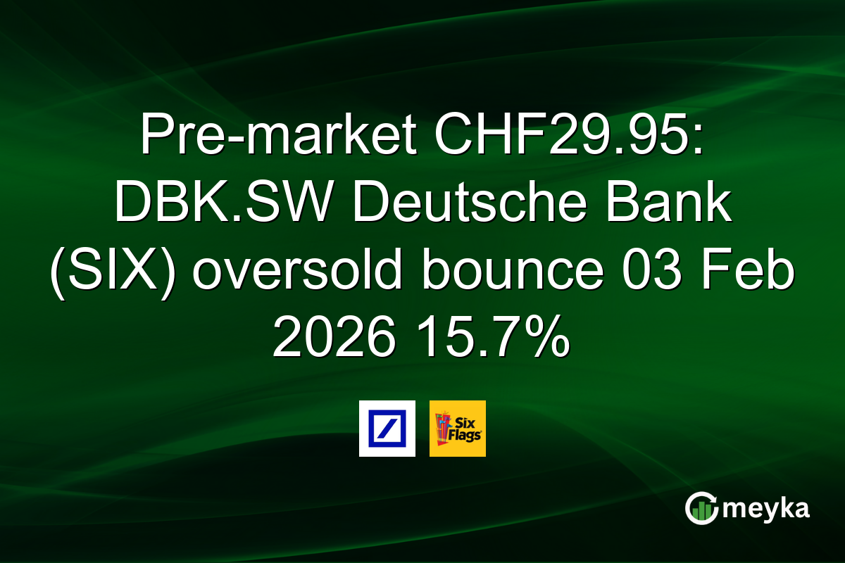 Pre-market CHF29.95: DBK.SW Deutsche Bank (SIX) oversold bounce 03 Feb 2026 15.7%