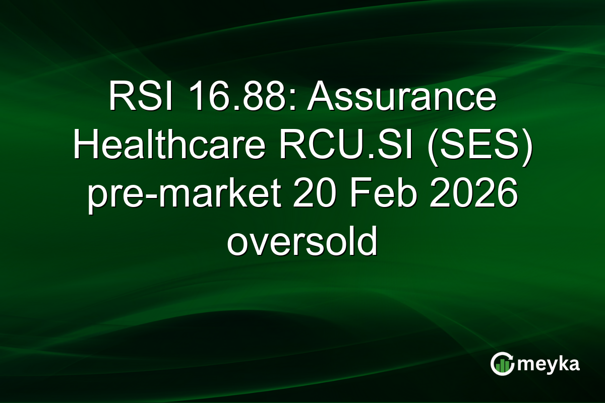 RSI 16.88: Assurance Healthcare RCU.SI (SES) pre-market 20 Feb 2026 oversold