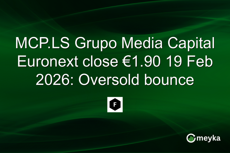 MCP.LS Grupo Media Capital Euronext close €1.90 19 Feb 2026: Oversold bounce