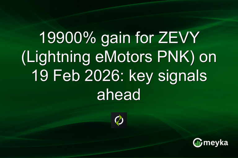 19900% gain for ZEVY (Lightning eMotors PNK) on 19 Feb 2026: key signals ahead