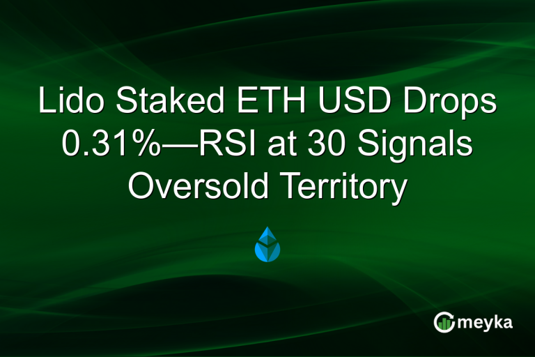 Lido Staked ETH USD Drops 0.31%—RSI at 30 Signals Oversold Territory