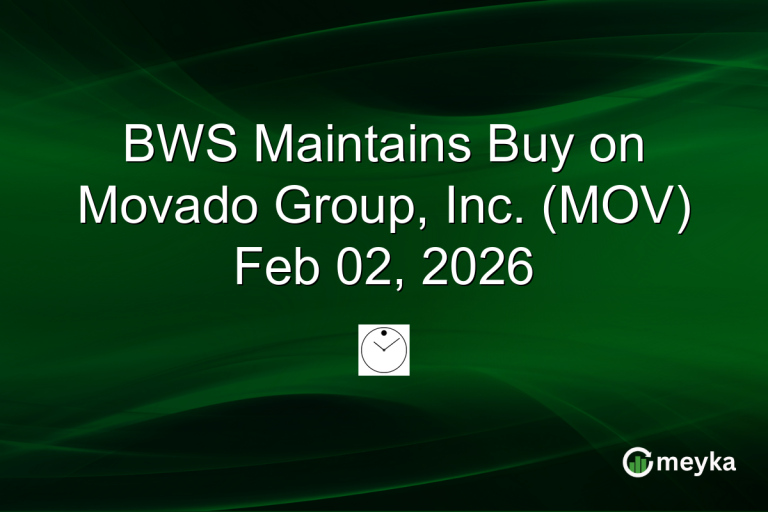 BWS Maintains Buy on Movado Group, Inc. (MOV) Feb 02, 2026