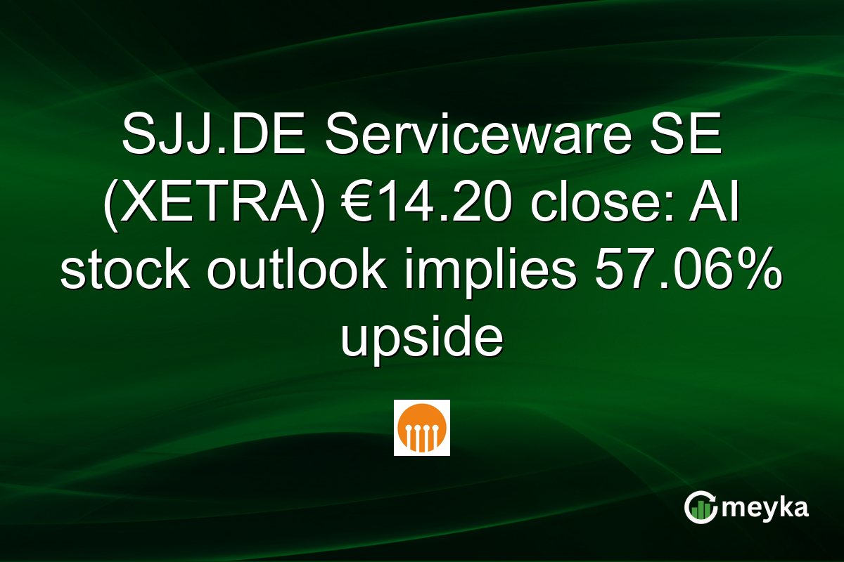 SJJ.DE Serviceware SE (XETRA) €14.20 close: AI stock outlook implies 57.06% upside