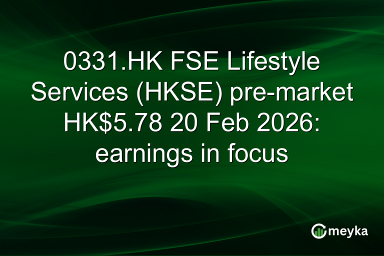 0331.HK FSE Lifestyle Services (HKSE) pre-market HK$5.78 20 Feb 2026: earnings in focus
