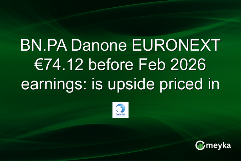 BN.PA Danone EURONEXT €74.12 before Feb 2026 earnings: is upside priced in