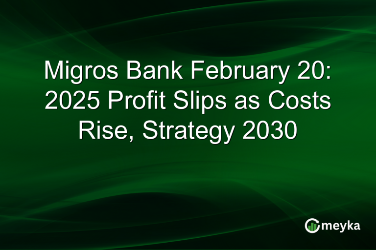 Migros Bank February 20: 2025 Profit Slips as Costs Rise, Strategy 2030