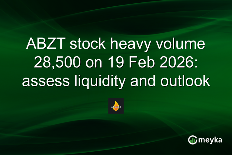 ABZT stock heavy volume 28,500 on 19 Feb 2026: assess liquidity and outlook