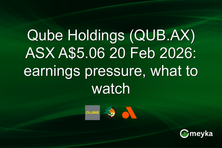 Qube Holdings (QUB.AX) ASX A$5.06 20 Feb 2026: earnings pressure, what to watch