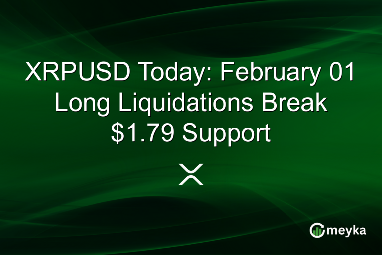 XRPUSD Today: February 01 Long Liquidations Break $1.79 Support