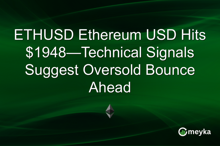 ETHUSD Ethereum USD Hits $1948—Technical Signals Suggest Oversold Bounce Ahead