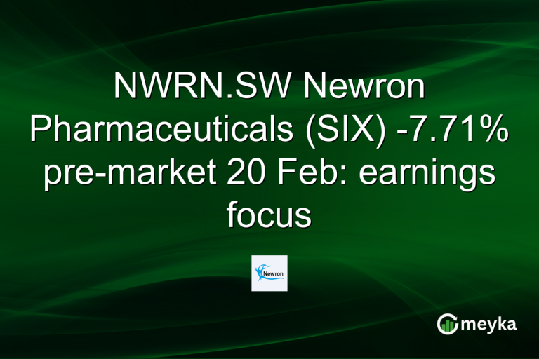 NWRN.SW Newron Pharmaceuticals (SIX) -7.71% pre-market 20 Feb: earnings focus