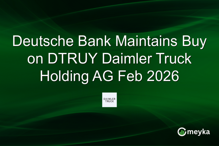 Deutsche Bank Maintains Buy on DTRUY Daimler Truck Holding AG Feb 2026