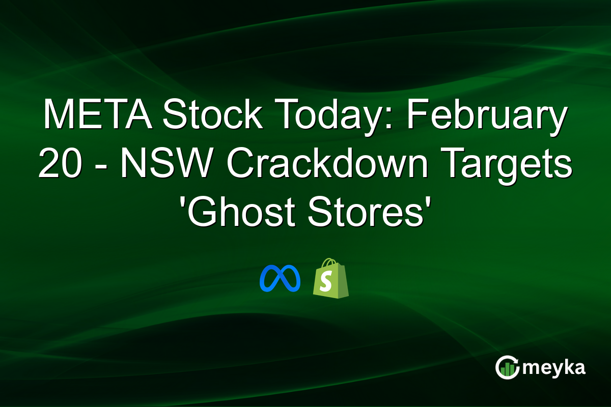 META Stock Today: February 20 - NSW Crackdown Targets 'Ghost Stores'