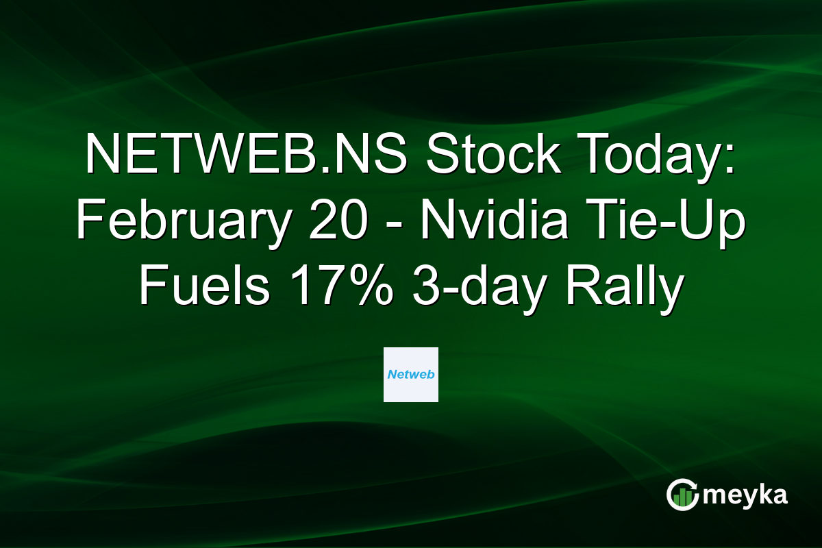 NETWEB.NS Stock Today: February 20 - Nvidia Tie-Up Fuels 17% 3-day Rally